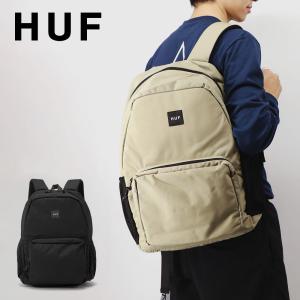 ハフ HUF リュック メンズ レディース バック バックパック 通勤 通学 アウトドア かばん デイパック 黒 ロゴ シンプル カジュアル ブラック カーキ AC00449｜u-stream