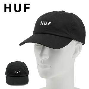 ハフ HUF キャップ HUF ESSENTIALS メンズ レディース 帽子 ベースボールキャップ コットンエッセンシャルズロゴCVハット ESSENTIALS OG LOGO CV HAT HT00345｜u-stream