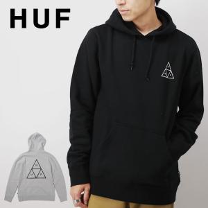 ハフ HUF パーカー HUF ESSENTIALS メンズ トップス 長袖 フード ESSENTIALS TT P/O HOODIE ロゴ プルオーバーフーディ 裏起毛 シンプル トライアングル PF00100