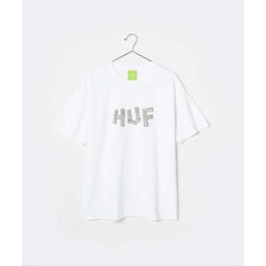 ハフ HUF TS01820 Tシャツ メンズ トップス 半袖 カットソー AT HOME TEE ホワイト ネイビー S M L XL｜u-stream