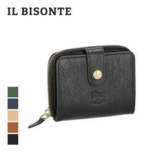 IL BISONTE イルビゾンテ 財布 二つ折りブラック レザー 本革 SSW003