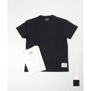 ジルサンダー プラス JIL SANDER+ J47GC0001 J45048 Tシャツ メンズ トップス 半袖 クルーネック ロゴラベル S M L｜u-stream