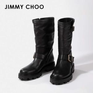 ジミーチュウ JIMMY CHOO BIKER II SQM ブーツ レディース シューズ バイカーブーツ 革靴 イタリア製 シンプル 靴 黒 TALL BOOTS ブラック 22.5〜26.0cm｜u-stream