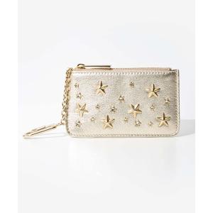 ジミーチュウ 二つ折り財布 レジーナ スタースタッズ レザー ホワイト