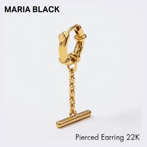 マリアブラック ピアス レディース 100872YG MARIA BLACK アクセサリー スプリングバーハギー フープ GOLD シングル ジュエリー モチーフ ギフト プレゼント｜u-stream