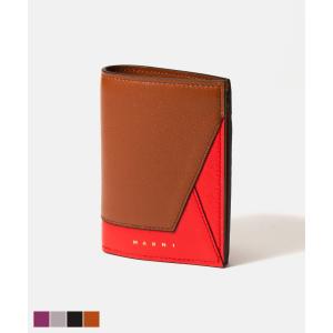 美品◆正規品◆MARNI マルニ　3つ折り　財布　コンパクトウォレット MARNI（マルニ） MARNI TRIFOLD WALLET WITH MARNI SYMBOL LOGO 三