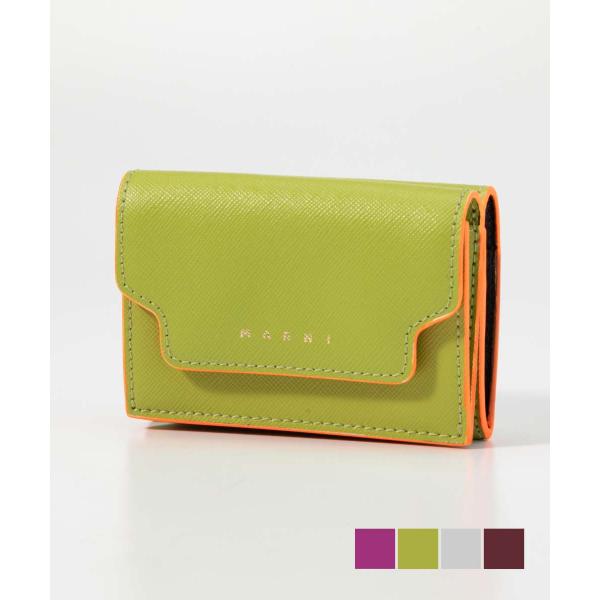 マルニ MARNI 三つ折り財布 PFMOW02U07 LV520 レディース 財布 ミニ財布 コン...