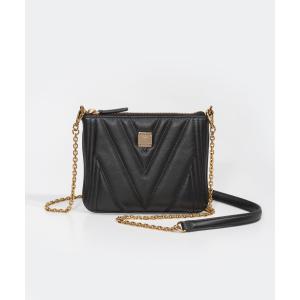 MCM（エムシーエム） 長財布 チェーン付きショルダーバッグ ブラック
