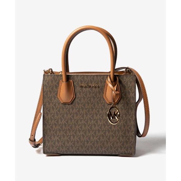 マイケルコース MICHAEL KORS Mercer Medium Logo and Leathe...