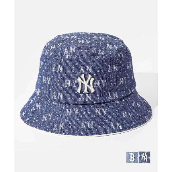 エムエルビーコリア MLB Korea Denim Dia Monogram Bucket Hat ...