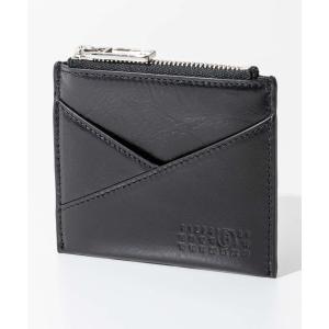 [MM6 MAISON MARGIELA]★Triangle 6ジップアラウンド ウォレット MM6 Maison Margiela Black Triangle 6 Zip Around Wallet MM6