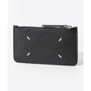 極美品 ブラックレザー名刺入れ メゾン マルジェラ 4ステッチ カードホルダー Maison Margiela メゾンマルジェラ MAISON MARGIELA カード