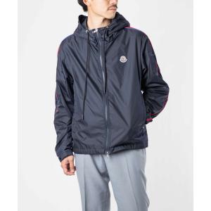 モンクレール MONCLER 1A00085 68352 ジャケット メンズ アウター HATTAB ナイロン ブルゾン フーテッド パイピング 775 ダークネイビー 1 2 3 4｜u-stream