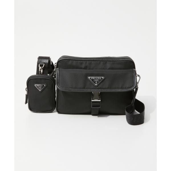 プラダ PRADA 2VH133 2DMH ショルダーバッグ TESSUTO+SAFFI  SHOR...