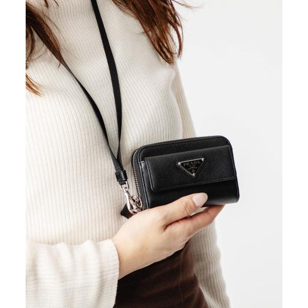 プラダ PRADA 2MR044 QHH 小銭入れ SAFFIANO TRIANGOLO COIN ...