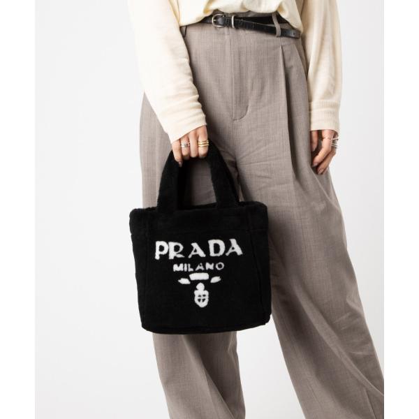 プラダ PRADA Shearling Tote Bag シアリングトートバッグ 1BG447 2E...