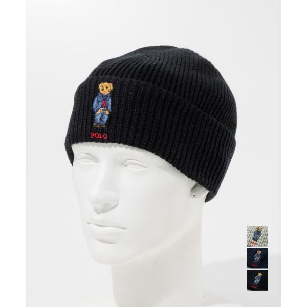 ポロ ラルフ ローレン POLO RALPH LAUREN bear rib knit beanie...