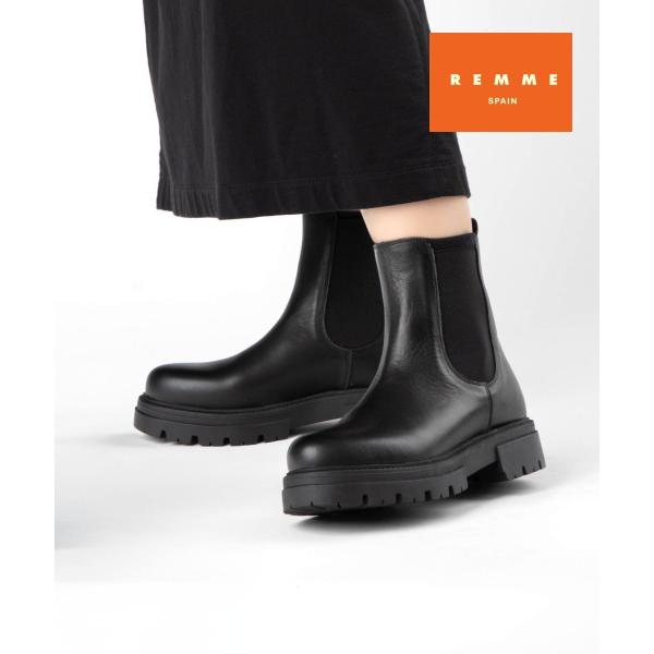 【正規品】  レメ REMME ZH1104PR ブーツ レディース シューズ チェルシーブーツ  ...