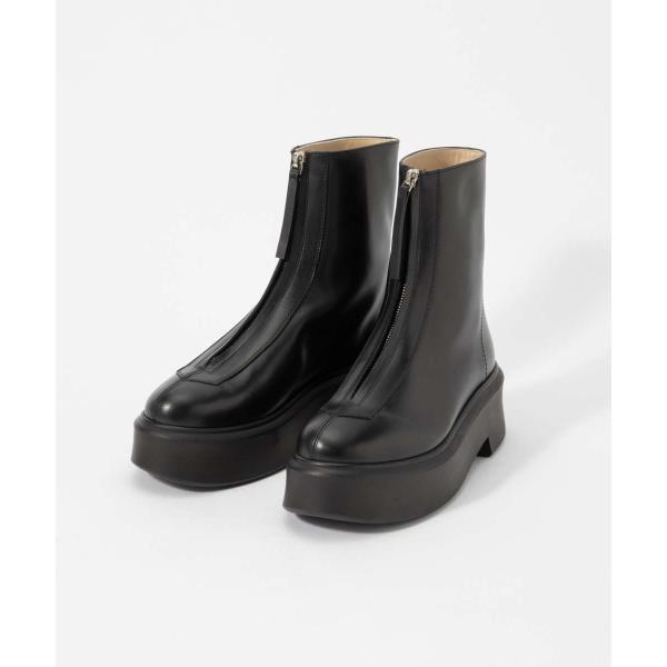 ザロウ The Row F1144 L64 ブーツ Zipped Boot 1 in Leather...