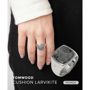 TOM WOOD（トムウッド） Cushion Green Marble シグネットリング