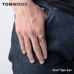 トムウッド TOM WOOD R74IETIE01 S925 リング メンズ 指輪 アクセサリー タイガーアイ オパール Oval Tiger Eye ジュエリー プレゼント シルバー×タイガーアイ｜u-stream