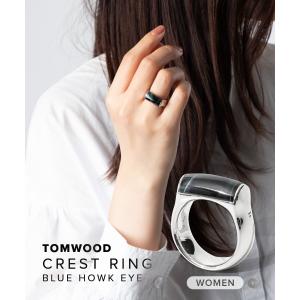 トムウッド TOM WOOD Crest Ring Blue Howk Eye R74HCRBH01S925 / 101219 レディース アクセサリー クレスト リング タイドコレクション Tide｜u-stream