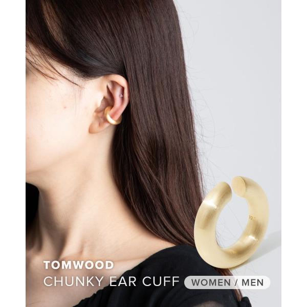 トムウッド TOM WOOD Chunky Ear Satin Gold M E10421XGNA0...