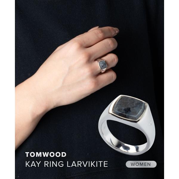 トムウッド TOM WOOD KAY RING LARVIKITE ケイ ラルビカイト 101505...