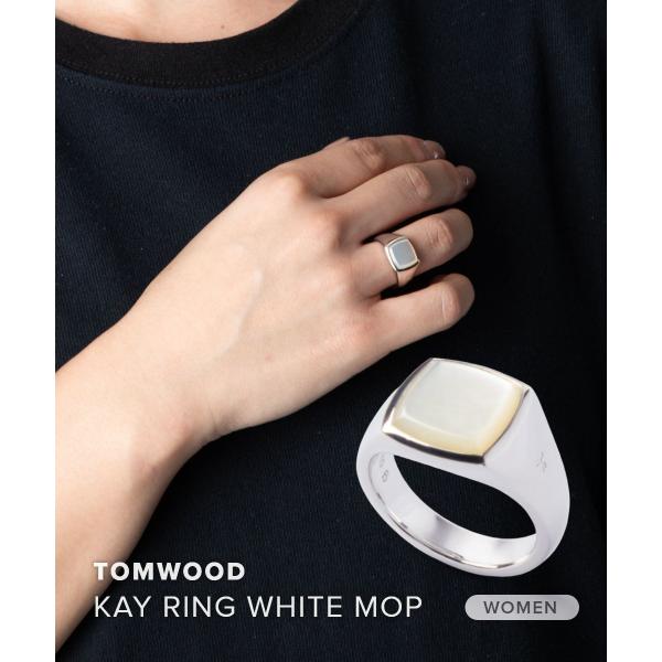 トムウッド TOM WOOD KAY RING WHITE MOP ケイ マザーオブパール 1012...