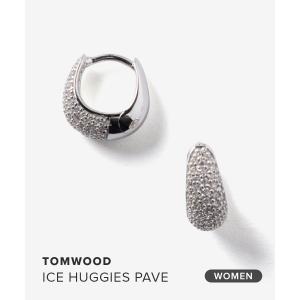 トムウッド TOM WOOD ICE HUGGIES PAVE SILVER アイス ハギー ぺイヴ シルバー 100525 ピアス レディース アクセサリー シルバー