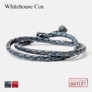 ホワイトハウスコックス Whitehouse Cox P2245 ブレスレット メンズ アクセサリー レザー イントレチャート バングル 返品交換対象外ファクトリー アウトレット