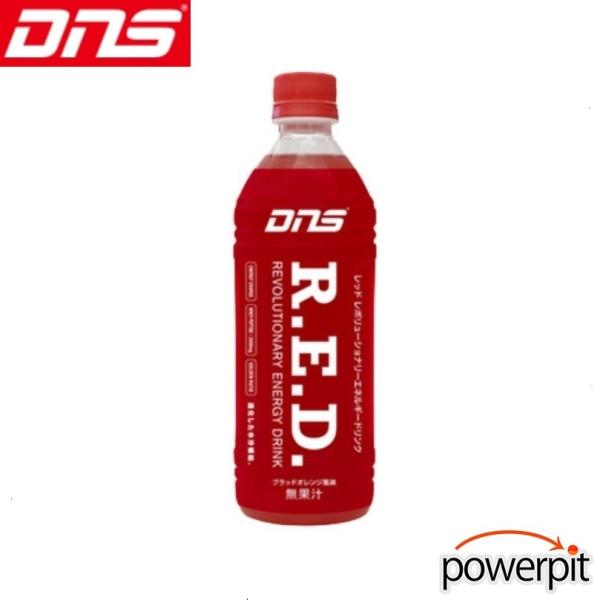 DNS レッド RED 500ml ブラッドオレンジ風味 ペットボトル入り 24本入りケース 無果汁...