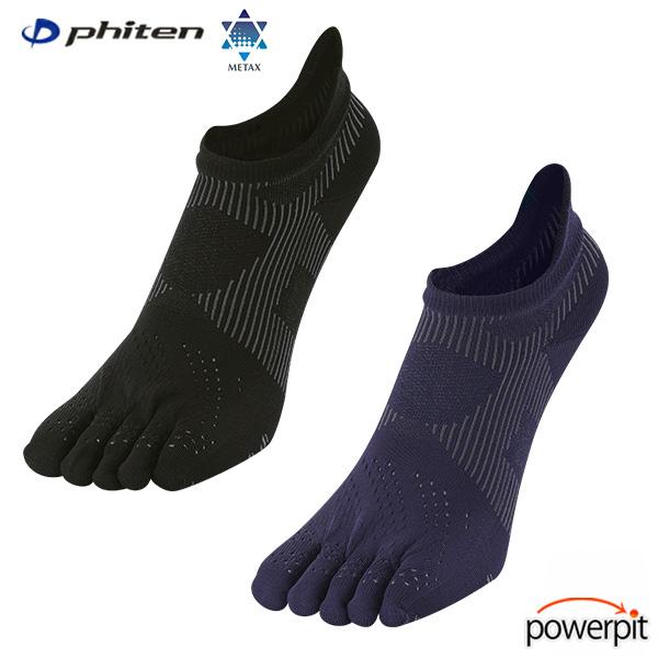 ファイテン 足王 ソッキング レーサー 5本指 ネイビー/ピンク 1足入り 男女兼用 サイズ選択でき...