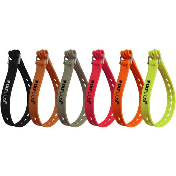FIXPLUS フィックスプラスストラップ ストラップ 固定 全長 46cm 1本 黒 赤 水色 黄...