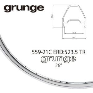 grunge グランジ レンジャーリム 26 ポリッシュ 26インチ 32h マウンテンバイク MTB オールドマウンテン 1本 自転車