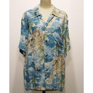 wind and sea プリント 開襟 アロハ シャツ サンサーフ SS38866 SPECIAL EDITION LEGENDARY HAWAII アロハ