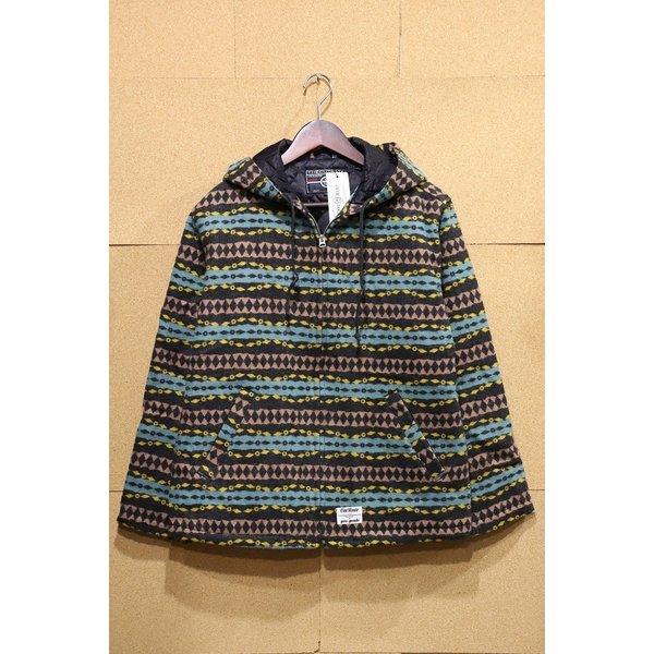 CUT-RATE カットレイト ネイティブボーダーフードジャケット L BLKL CR-17AW04...