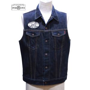 IRON HEART アイアンハート 25ozセルビッチデニム トラッカーベスト 38 INDIGO...
