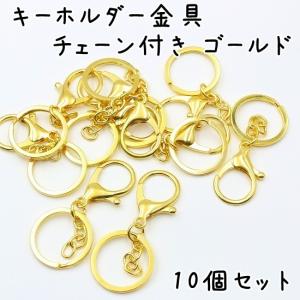 [10個] キーホルダー金具 ナスカン チェー...の詳細画像1