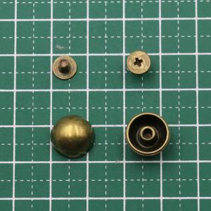 底鋲 12mm ネジ式 丸型 10個 ゴールド...の詳細画像2