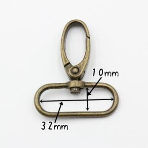 ナスカン 32mm 10個 全2色 内径 アン...の詳細画像2