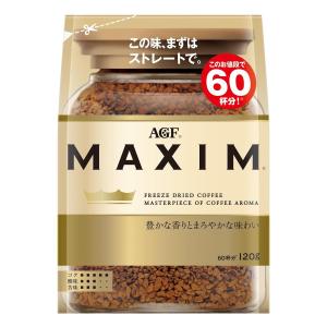 AGF マキシム 袋 【 インスタントコーヒー 】 【 詰め替え エコパック 】 120グラム (x 1)｜u2-select-shop