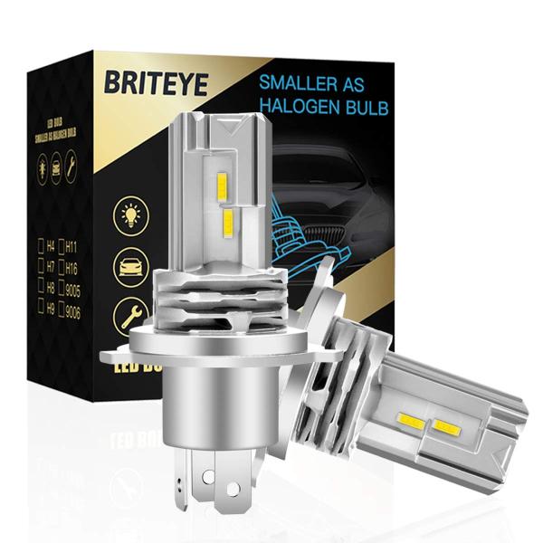 Briteye(まぶしい) 車用 LED ヘッドライト H4 車検対応 一体型 H4 LEDバルブ ...
