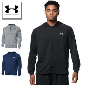 半額 セール アンダーアーマー メンズ パーカー フルジップ 薄手 ヒートギア（夏用） UNDER ARMOUR テック フルジップ フーディ 1369370
