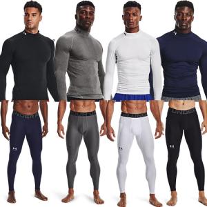 セール アンダーアーマー 上下 コンプレッションウェア シャツ レギンス 上下セット インナー セットアップ ヒートギア アーマーUNDER ARMOUR 1369606 1361586