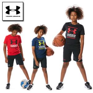 セール アンダーアーマー ジュニア Tシャツ 半袖 ハーフパンツ 上下 セットアップ ヒートギア  UNDER ARMOUR  テック  Tシャツ＆ショーツセット〔1378275〕｜超野球専門店CV