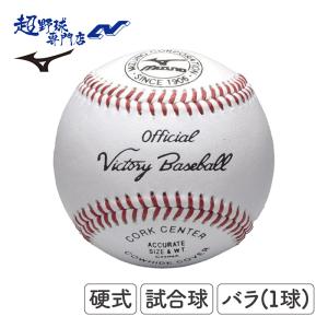 ミズノ MIZUNO 野球 硬式 ボール 高校野球対応  高校野球 試合球 ビクトリー (単品) 1BJBH10600｜uacv