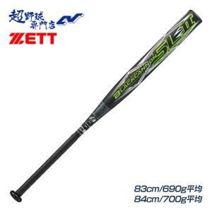 ゼット ソフトボール バット 12インチ 3号球用P ブラックキャノン5L2 トップバランス ゴムソフト ZETT BCT53683 BCT53684