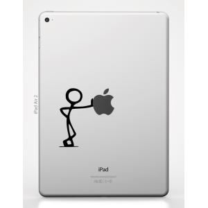 MacBook Air / Pro マックブック 9.7インチ iPad Pro iPad Air 2 アイパッド ステッカー シール 人 リーン Lean｜uandme