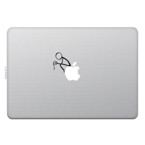 MacBook Air / Pro マックブック ステッカー シール 猫 ネコ 首を